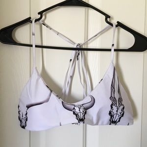 Animal skull print bikini set